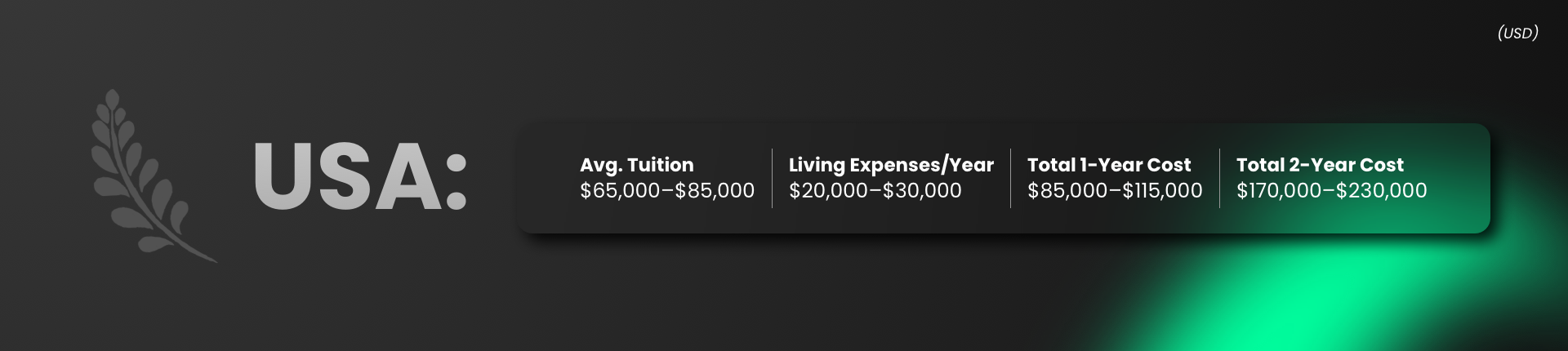 USA MBA abroad tuition and living expenses breakdown for 2025