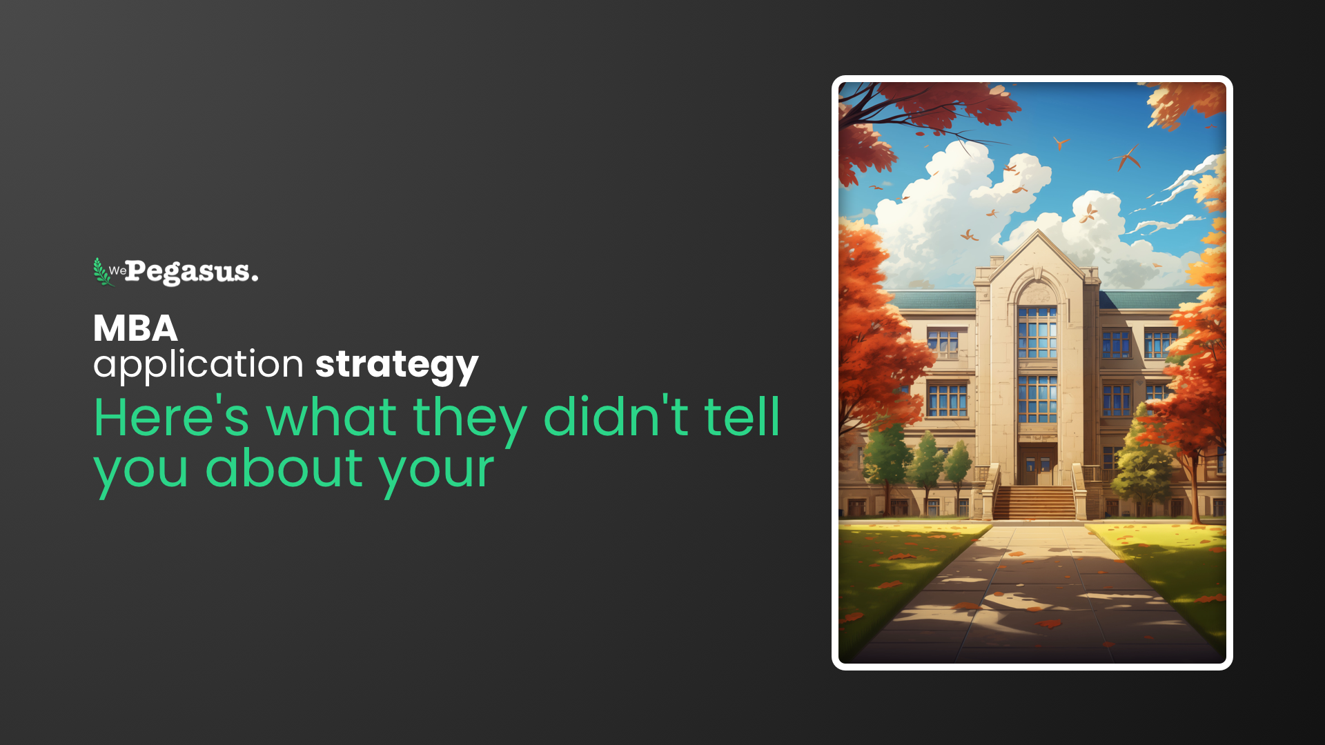 MBA application strategy insights - What admissions offices don't tell career changers about business school applications